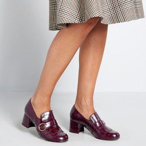 Modcloth  A Stylish Agenda Heeled Loafer